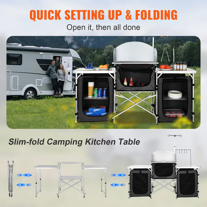 Camping Outdoor Foldable Folding Cooking Storage Rack