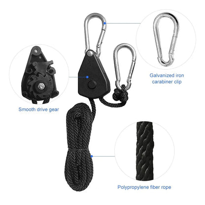 Adjustable 8inch Pulley Hook Camping Tent