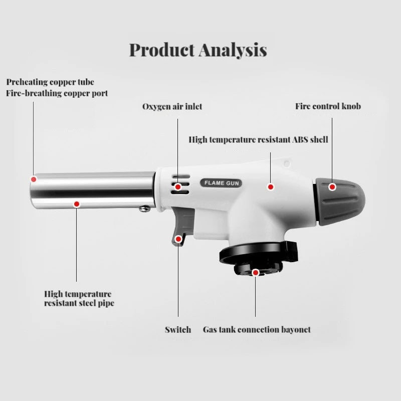 Torch Cooking AutoIgnition Butane Gas