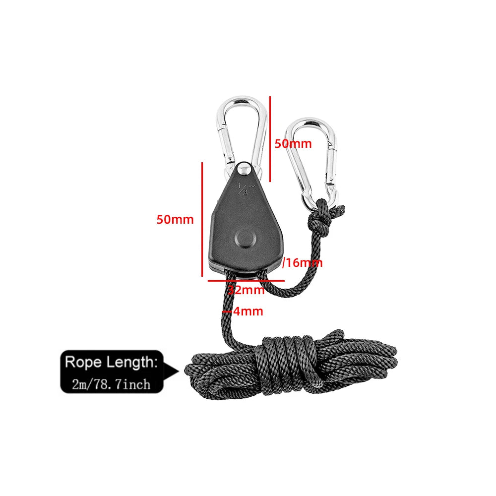 Adjustable 8inch Pulley Hook Camping Tent