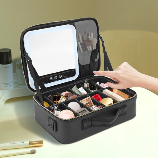 Makeup Bag with Mirror