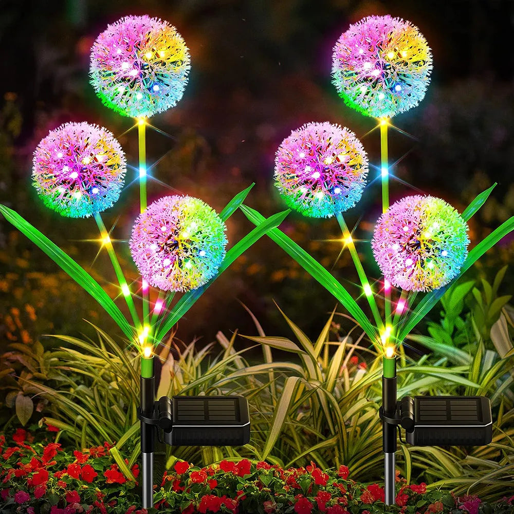 Solar Dandelion Flower Light Outdoor Waterproof