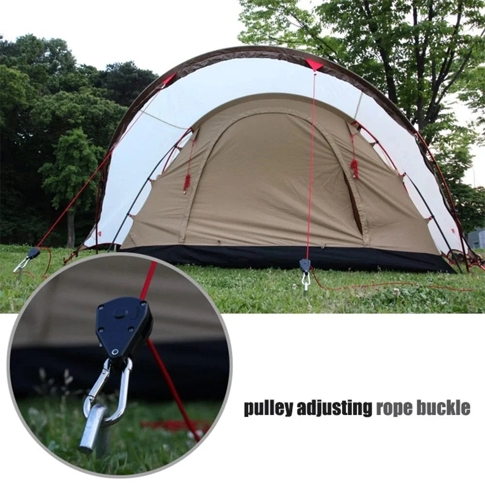 Adjustable 8inch Pulley Hook Camping Tent