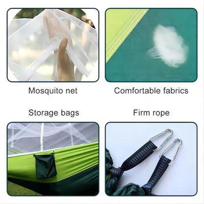 Portable Outdoor Camping Leisure Double Mosquito Net Hammocks