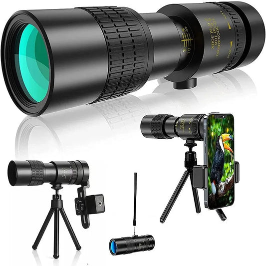 HD Monocular Telescope Long Range Zoom With Tripod