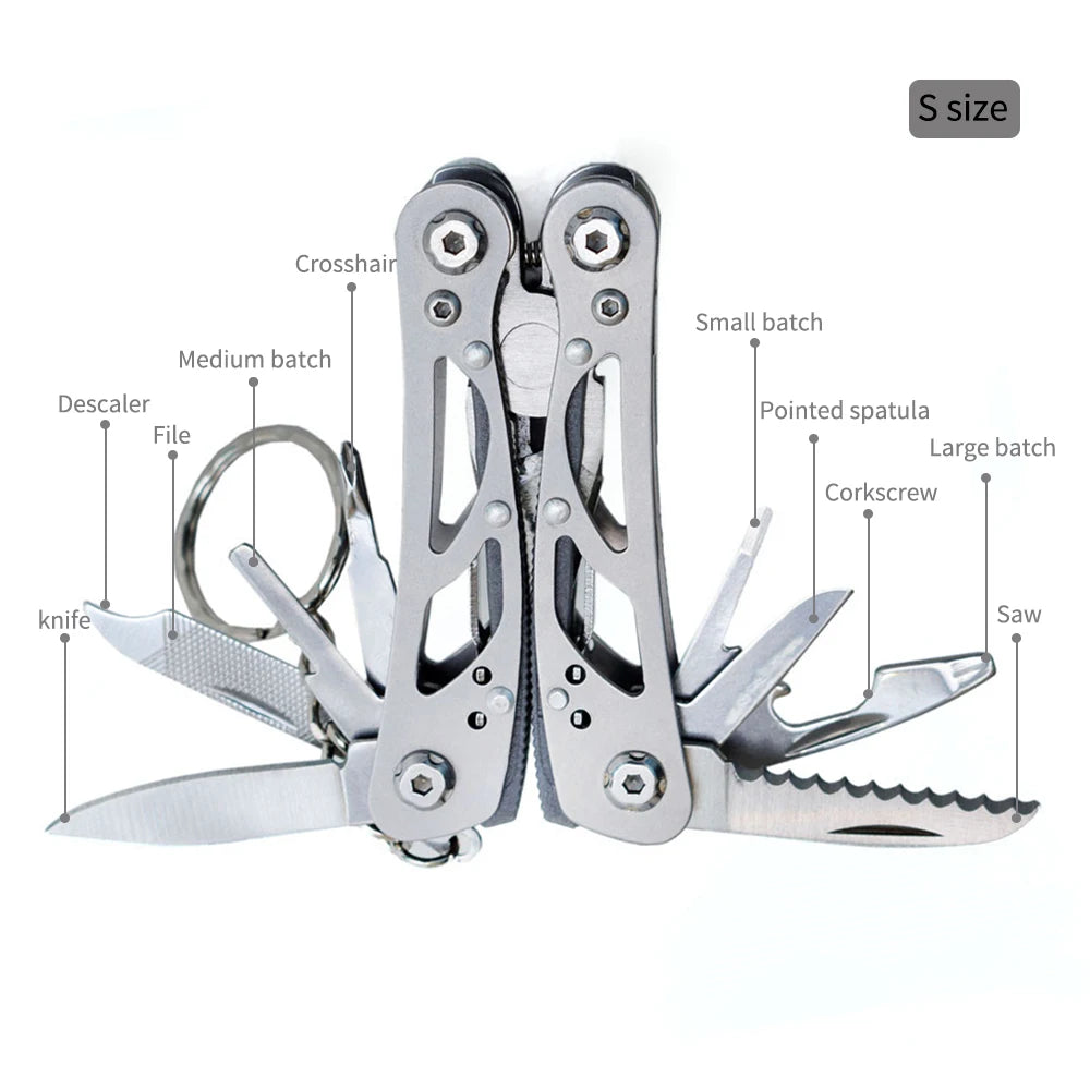 Folding Multifunction Tools Emergency survival Knife Pliers