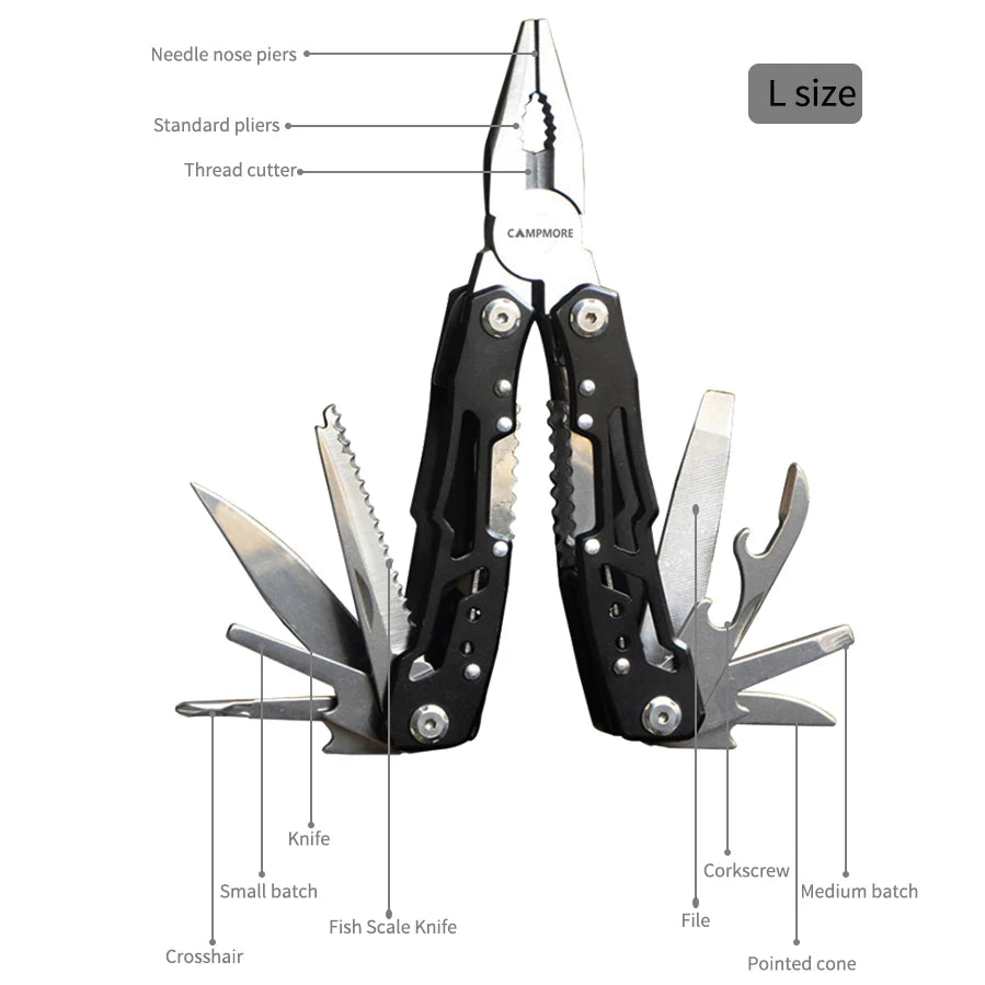 Folding Multifunction Tools Emergency survival Knife Pliers